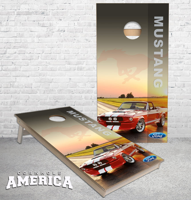 Ford Mustang Covertible cornhole boards