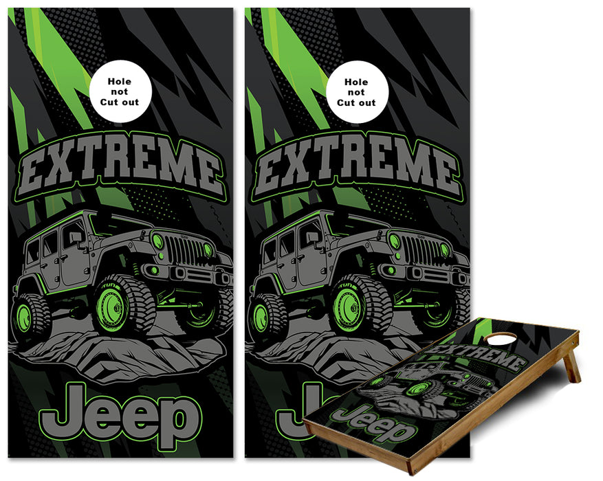 Extreme Jeep Cornhole wraps