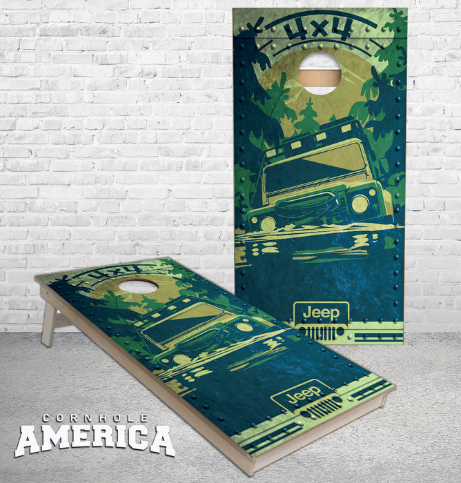 Jeep 4x4 cornhole boards