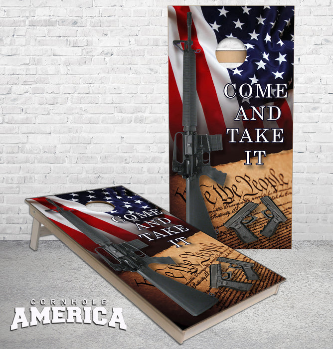 United States 2nd Amendment Cornhole Boards