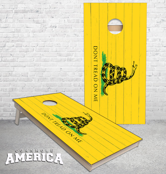 Don't Tread on Me cornhole boards