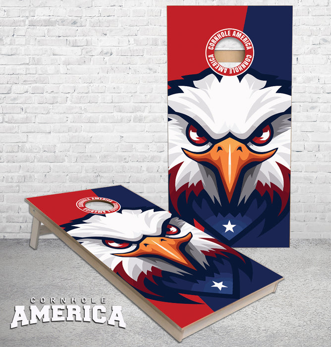 American Eagle Face Cornhole Boards