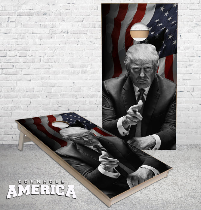 Trump American President cornhole boards