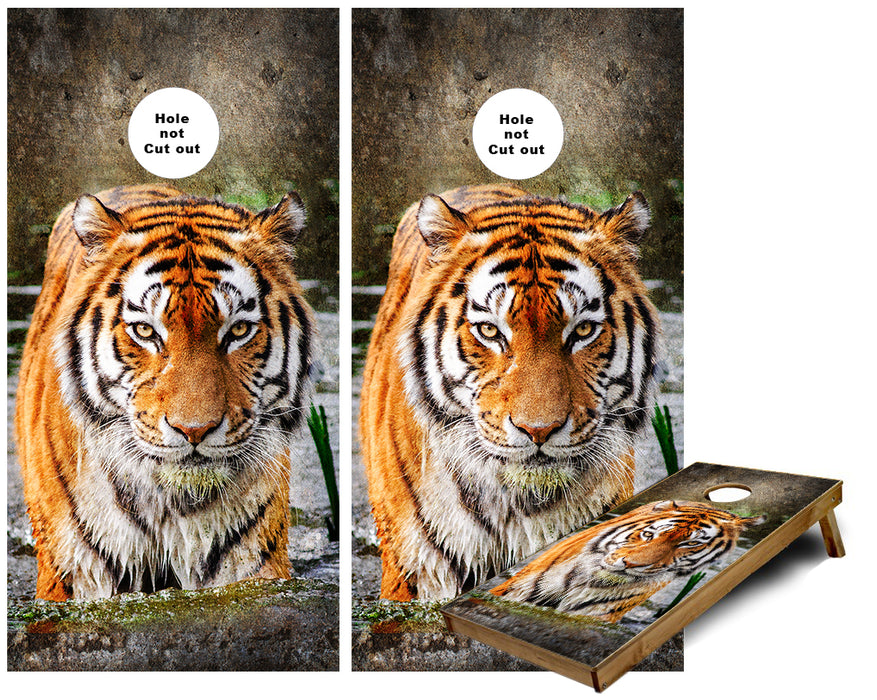 Tiger cornhole wraps