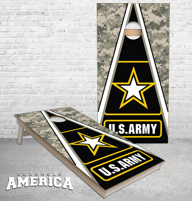 United States Army Triangle cornhole boards