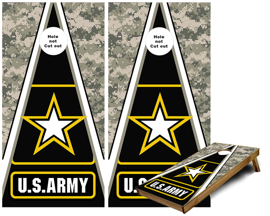 United States Army Triangle cornhole wraps