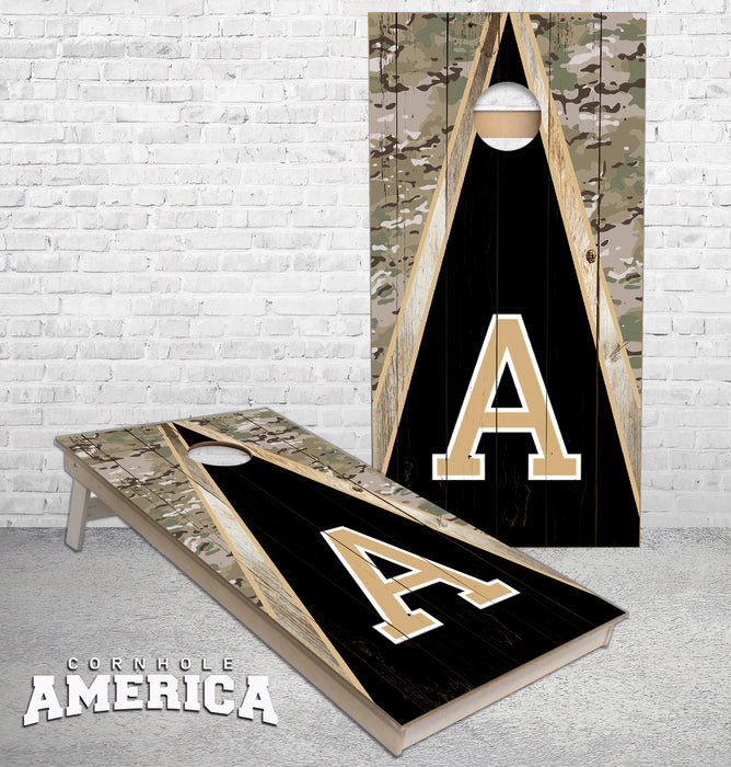 Army Triangle cornhole boards