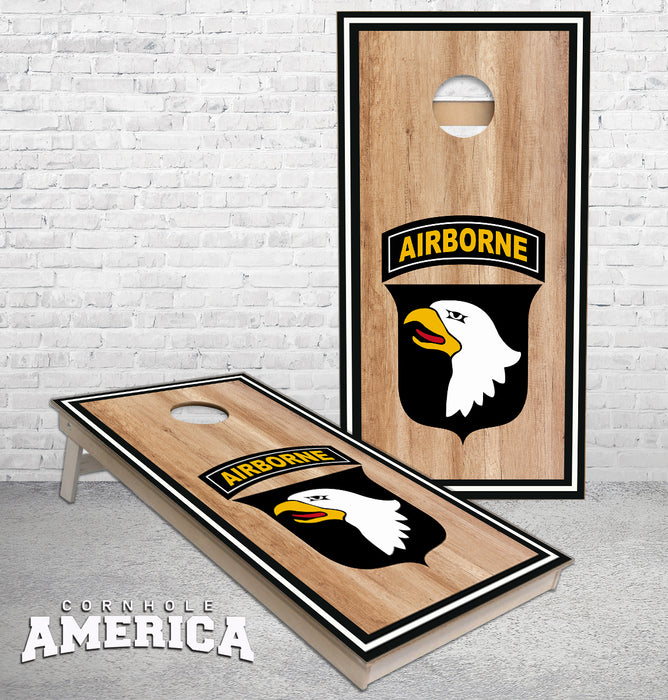 Airborne Sports stripe cornhole boards