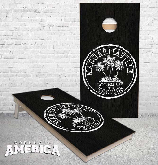 Margaritaville sole of the Tropics cornhole boards