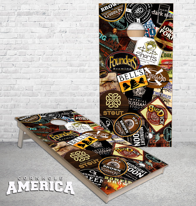 Michigan Craft Brewery cornhole boards