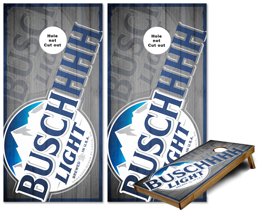 Busch Light Buschhhhh Cornhole wraps