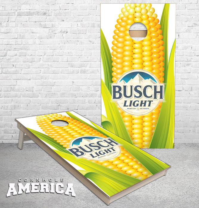 Busch Light for the farmers Corn Cob cornhole boards