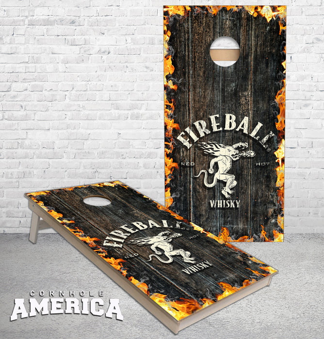 FireBall drink Cornhole Boards