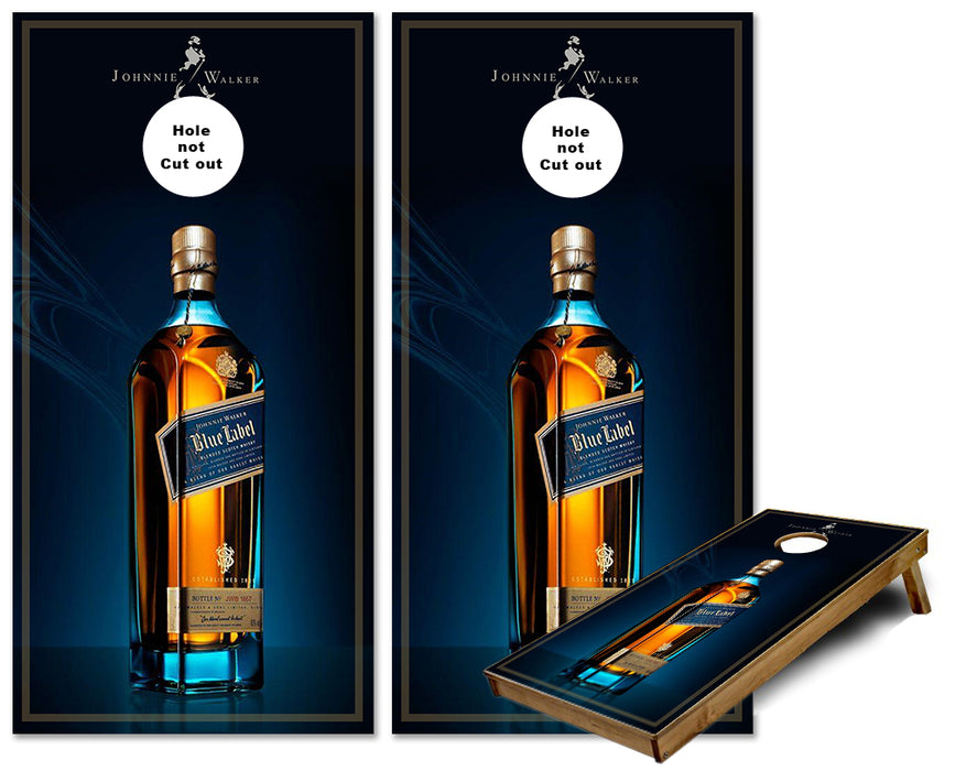 Johnnie Walker Blue Label cornhole wraps