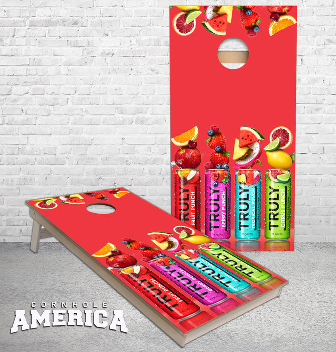 Truly fruity cornhole boards