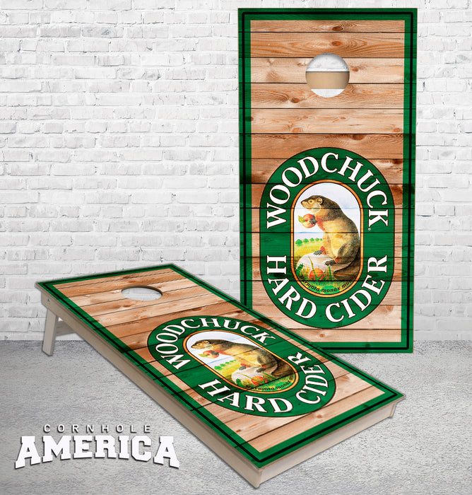 Wood Chuck Beer Cornhole Boards