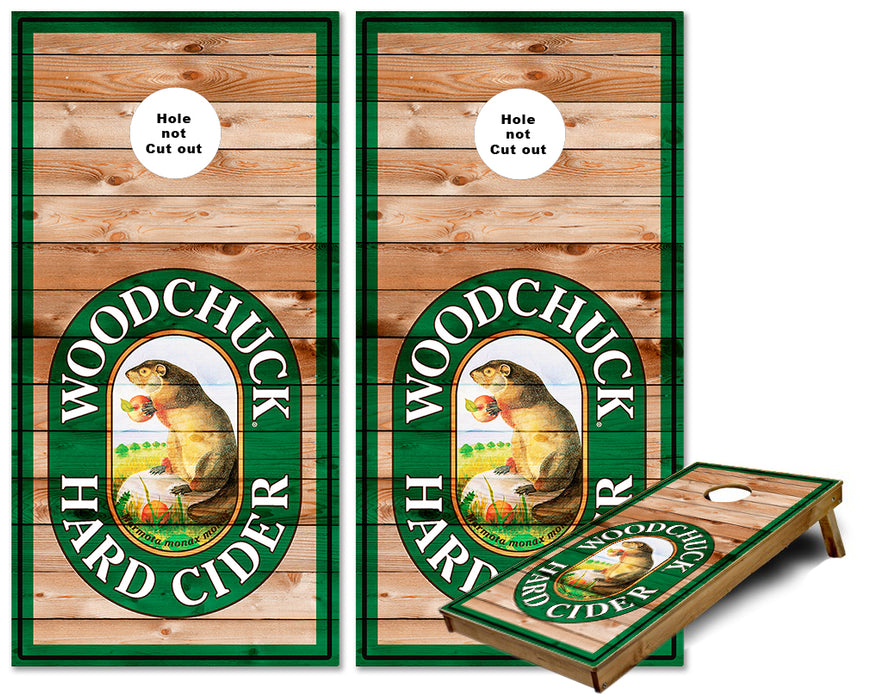 Wood Chuck Beer Cornhole wraps