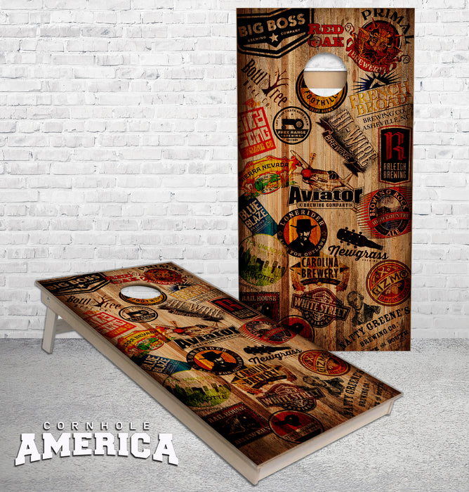 North Carolina Craft Brewery cornhole boards