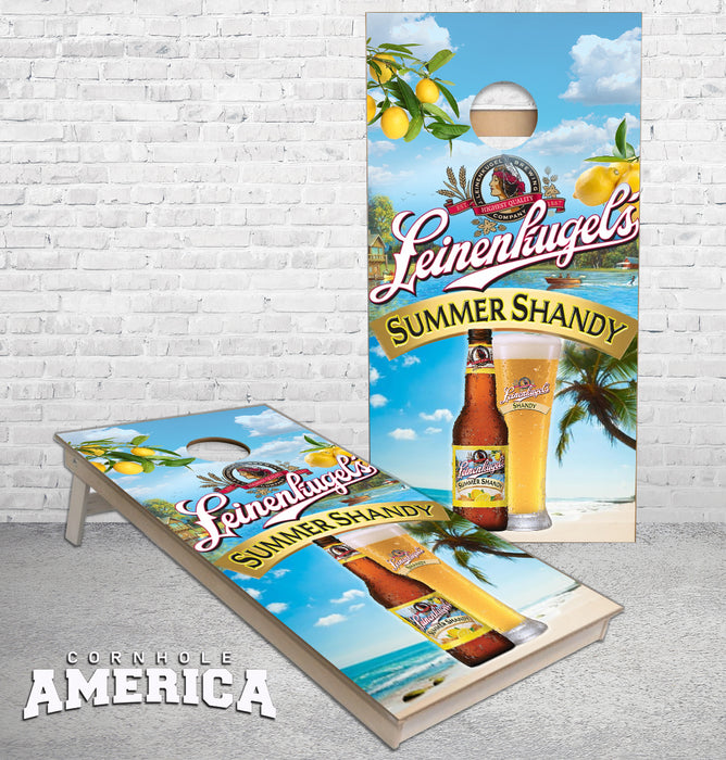 Summer Shandy custom cornhole boards