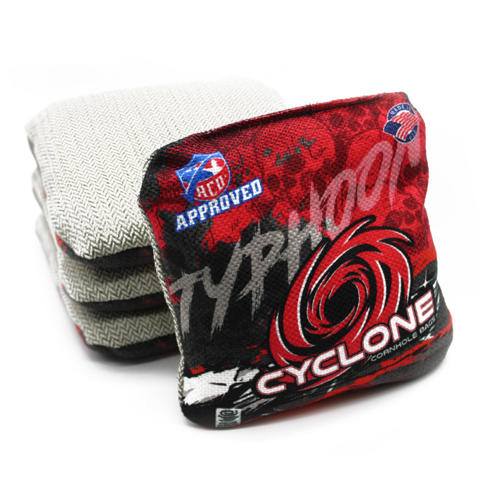 Cyclone Typhoon RED Pro Series Cornhole Bags (set of 4)