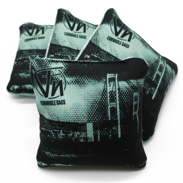 FN Mackinac Bridge Michigan cornhole bags