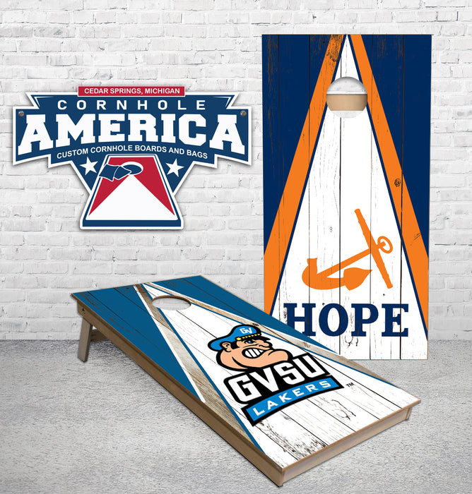 Hope and GVSU College Theme Cornhole Boards