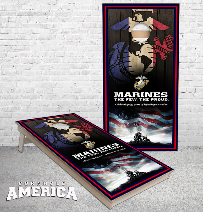 Marines the few the proud Cornhole Boards