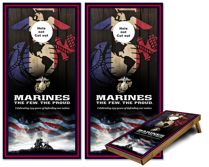 US Marines the Few the Proud cornhole wraps