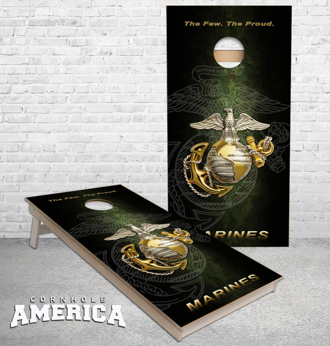 Marines The few the Proud cornhole boards