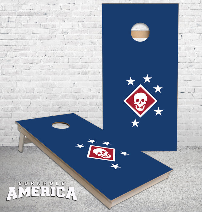 Marine Raider Flag cornhole boards