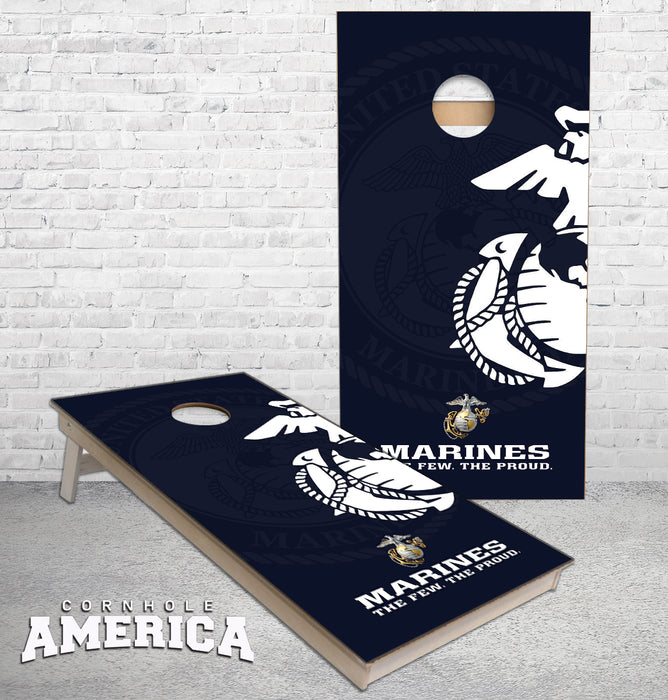 Marines the Few the Proud cornhole boards