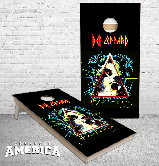 Def Leppard Hysteria Cornhole Boards