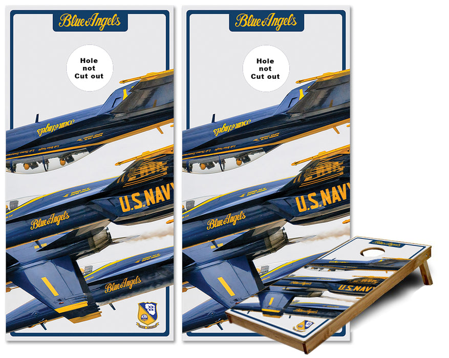 US Navy Blue Angels Jets cornhole wraps