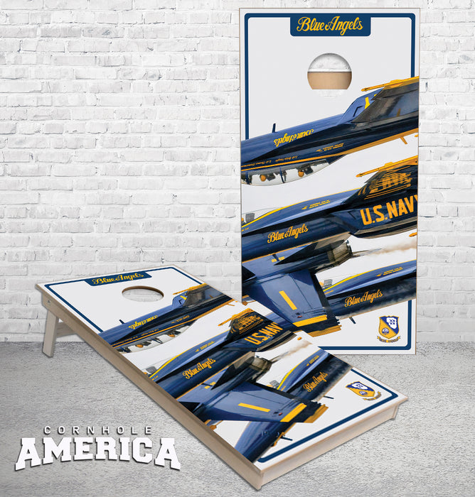 US Navy Blue Angels squad cornhole boards