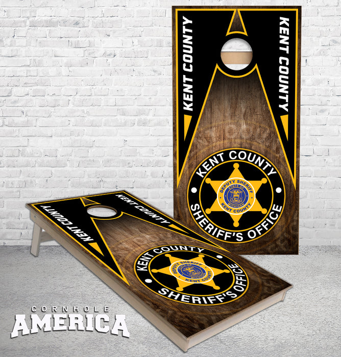 Kent County Sheriffs office Michigan cornhole boards