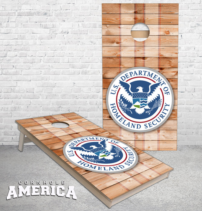 Department of Homeland Security cornhole boards