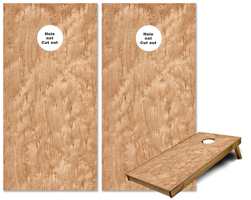 Birds Eye Maple Cornhole wraps