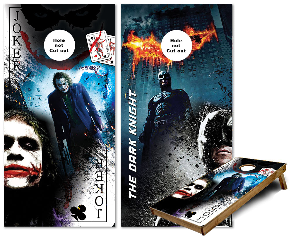 Dark Knight Cornhole wraps — Cornhole America