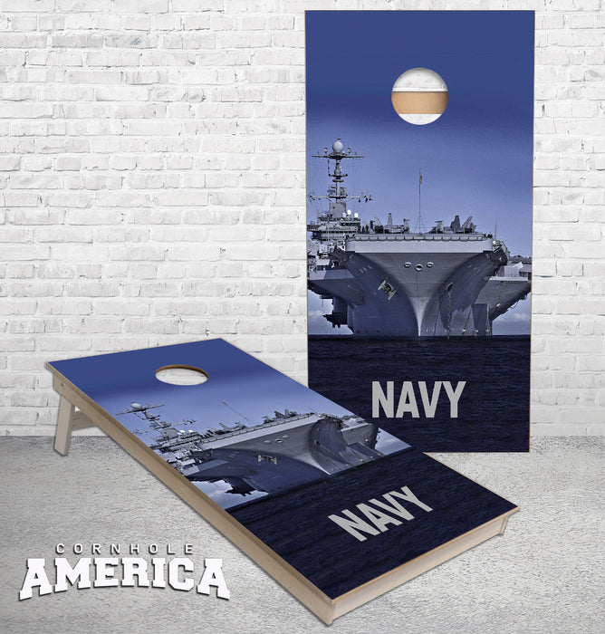 US NAVY Aircraft Carrier Cornhole Boards