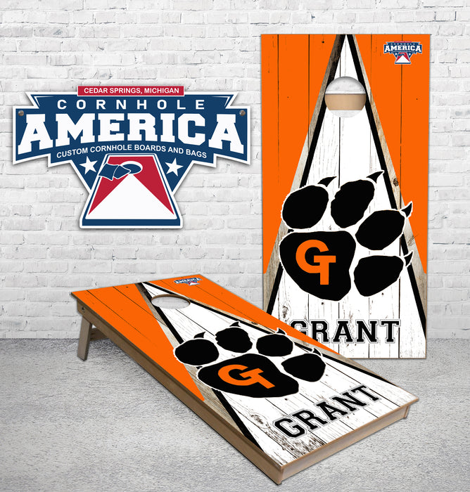 Grant Tigers Public School cornhole boards