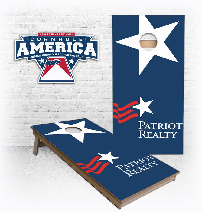 Patriot Realty custom Cornhole Boards