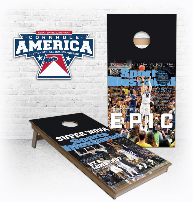 Sports Illustrated covers cornhole boards